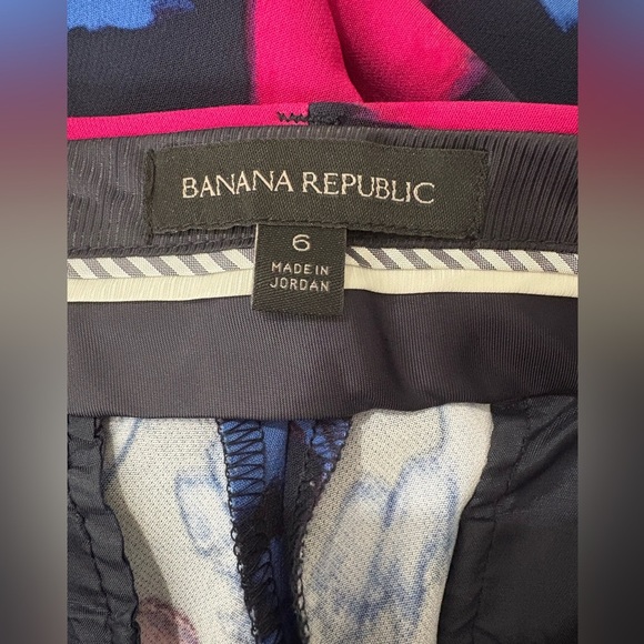 Banana Republic women’s Avery floral pants size 6 sateen slim - Picture 9 of 14